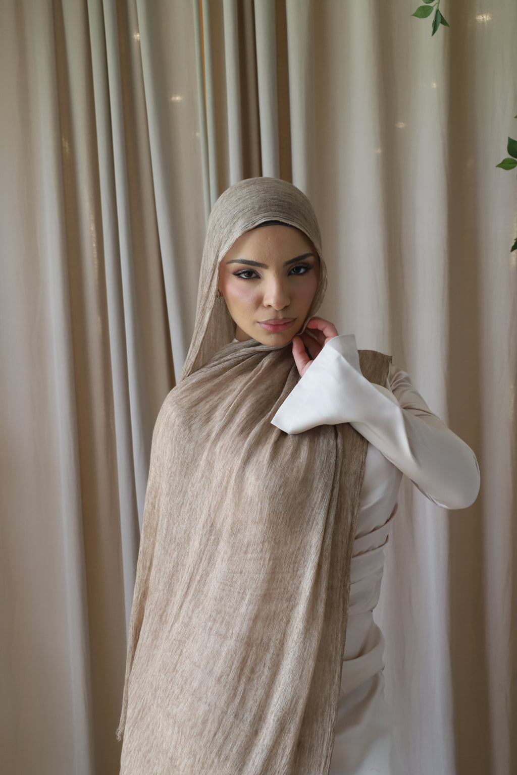 Sand Dune crinkle scarf